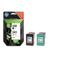 hp no338343 ink cartridges twin pack