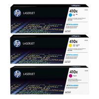 HP 410X High Capacity CMY Toner Value Pack