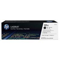 hp 131x black toner cartridge dual pack cf210xd