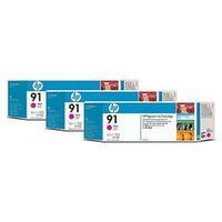 HP No. 91 Magenta Ink Cartridge (3 Pack)