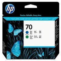 hp no 70 blue and green printhead