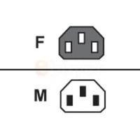 HP - Power cable - IEC 320 EN 60320 C13 (F) - IEC 320 EN 60320 C13 (M) - 3 m