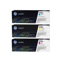 HP 312A 3 Pack Colour Toner Cartridges - CF440AM