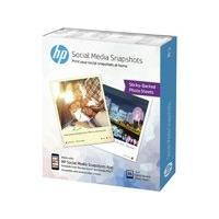 HP Social Media Snapshots Removable 10x13cm Sticky Photo Paper - 25 Sheets