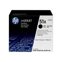 HP 51X Black Dual Pack Toner Cartridge