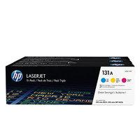 HP 131A CYM LaserJet Toner Cartridge - Tri Pack - U0SL1AM