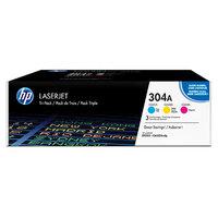 hp 304a cym tri pack toner cartridge cf372am