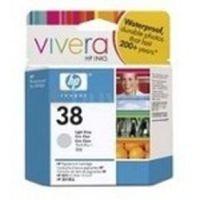 hp 38 27ml pigmented light grey ink cartridge c9414a