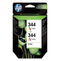 HP 344 2-pack Tri-colour Ink Cartridge - C9505EE