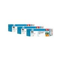 hp 91 775ml light cyan ink cartridge 3 pack