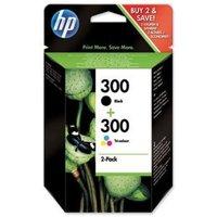 HP 300 Black and Tri Colour Ink Cartridges - SD518AE