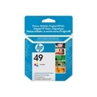 hp 49 23ml colour inkjet cartridge 350 pages