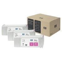 HP 81 Magenta Ink Cartridge - Pack of 3