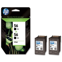 HP 56 Twin Black Ink Cartridge - C9502AE