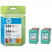 HP 344 Colour Ink Cartridge- Twin Pack - C9505EE