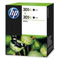 hp 301xl black ink cartridge twin pack d8j45ae