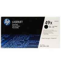 HP 49X Black Dual Pack Toner Cartridge - Q5949XD