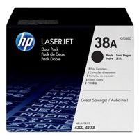 *HP 38A Black Dual Pack Toner Cartridges - Q1338D