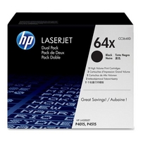 *HP 64X Black Dual Pack Toner Cartridges - CC364XD