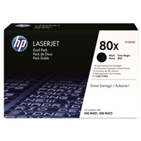 hp 80x black dual pack toner cartridges cf280xd