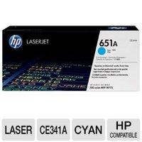 HP 651A Cyan Original Laserjet Toner Cartridge - CE341A