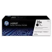 HP 35A 2-pack Black Original LaserJet Toner Cartridges