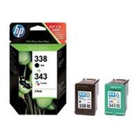 HP 338 Black/343 Tri-colour 2-pack Original Ink Cartridges