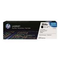 hp 304a 2 pack black original laserjet toner cartridges