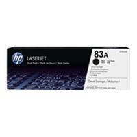 HP 83A 2-Pack Black Toner Cartridge