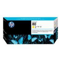 HP 80 Yellow Printhead and Printhead Cleaner