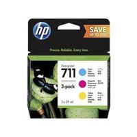 HP 711 3-Pack 29-ml Cyan/Magenta/Yellow Ink Cartridges