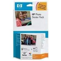 hp photo pack 57 print cartridge paper kit 1 x colour cyan magenta yel ...