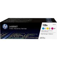 HP 128A Colour (CF371AM) x3 Pack