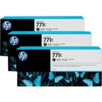 HP 771C (B6Y31A) 3 Pack Matte Black