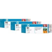 HP No. 91 (C9486A) Light-Cyan 3Pack