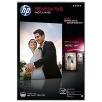 HP Premium Plus (10 x 15cm) Glossy Snapshot Photo Paper (25 Sheets) (White)