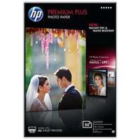 HP Premium Plus (10 x 15cm) Glossy Snapshot Photo Paper (50 Sheets) (White)