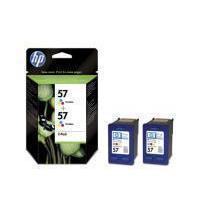 HP 57 Tri-Colour Ink Cartridge - 2 pack