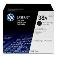 HP 38A Black Original Toner Cartridge - Twin Pack