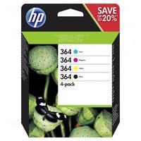 hp 364 black and colour ink cartridge multipack n9j73ae