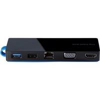 HP USB-C Travel Dock - notebook docks & port replicators (Cable, USB 3.0 (3.1 Gen 1) Type-C, Black)