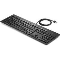 HP USB Business Slim Keyboard - keyboards (USB, Office, QWERTY, English, Wired, Black)