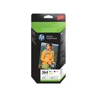 hp photo value pack 364 series 50 sheets 10x15 cm ink cartridges cyan  ...