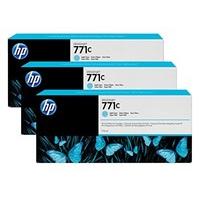 HP 775 ml 771C Designjet Ink Cartridge - Light Cyan (Pack of 3)