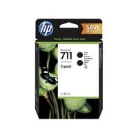 HP P2V31A 711 - 2-pack - 80 ml - high capacity - black - original - DesignJet - ink cartridge - for DesignJet T120 ePrinter T520 ePrinter - (Consumabl