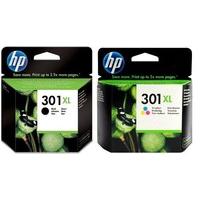 hp no301xl combo ink cartridge combo pack blacktricolour