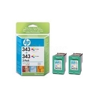 HP 343 Colour Twin Pack Ink Cartridge - CB332EE