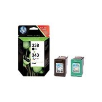 HP 338/343 Ink Cartridge Combo Pack - SD449EE
