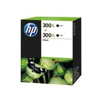 HP 300XL Black ink cartridge - Twin pack - D8J43AE