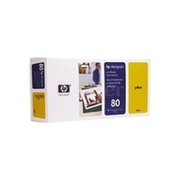 hp 80 yellow printhead with cleaner c4823a